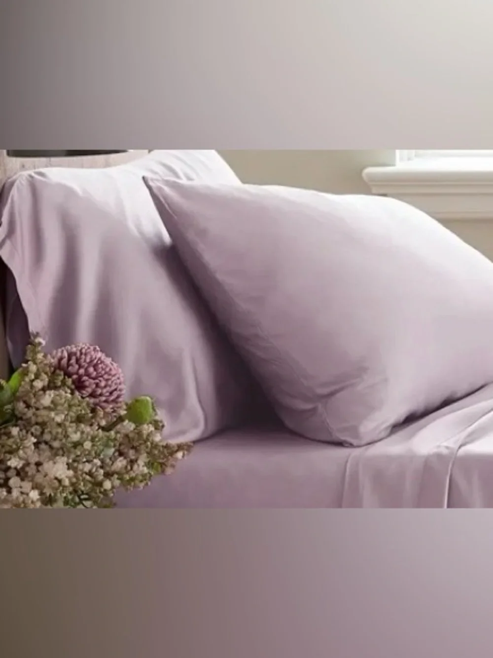 NWOT Quince Bamboo Pillowcase Set, King (Orchid)